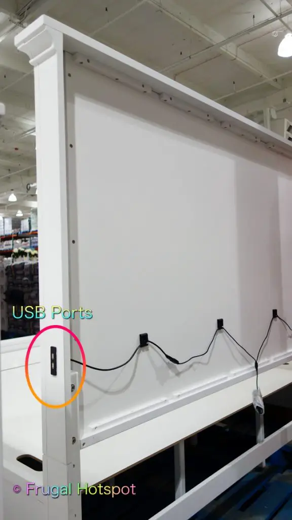 Kitteridge Storage Bed USB ports Universal Broadmoore  | Costco Display