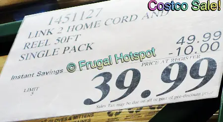 Link2Home Heavy Duty Cord Reel | Costco Sale Price