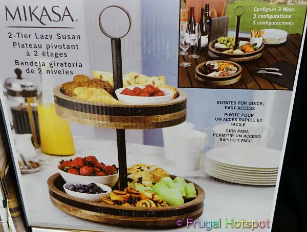 Mikasa 2-Tier Lazy Susan food server | Costco