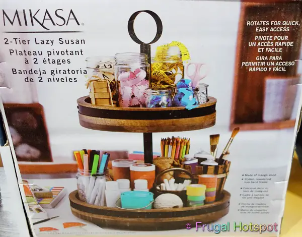 Mikasa 2-Tier Lazy Susan organization for art supplies | Costco