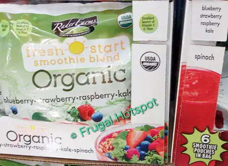 Rader Farms organic Fresh Start Smoothies six pouches | Costco