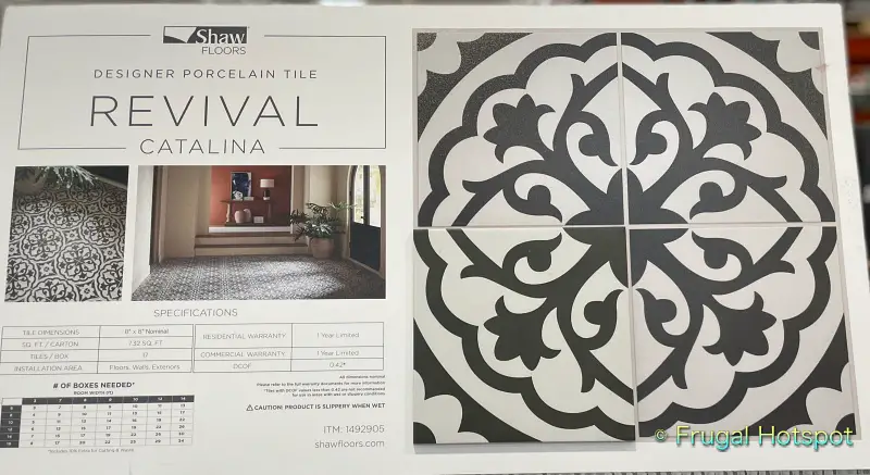 Revival Catalina Designer Porcelain Tile by Shaw Floors | Costco Display