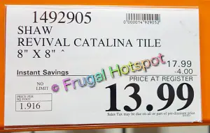 Revival Catalina Tile by Shaw Floors | Costco Sale Price