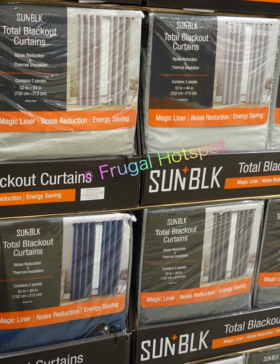 SUN+BLK Kinsley Total Blackout Curtains by Silk Home | Costco
