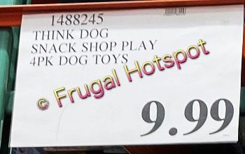 Snack, Shop, Play! 4-Pack Dog Toys | Costco Price