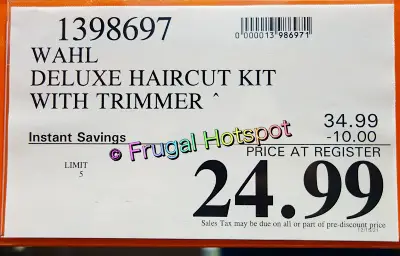 Wahl Deluxe Haircut Kit | Costco Sale Price