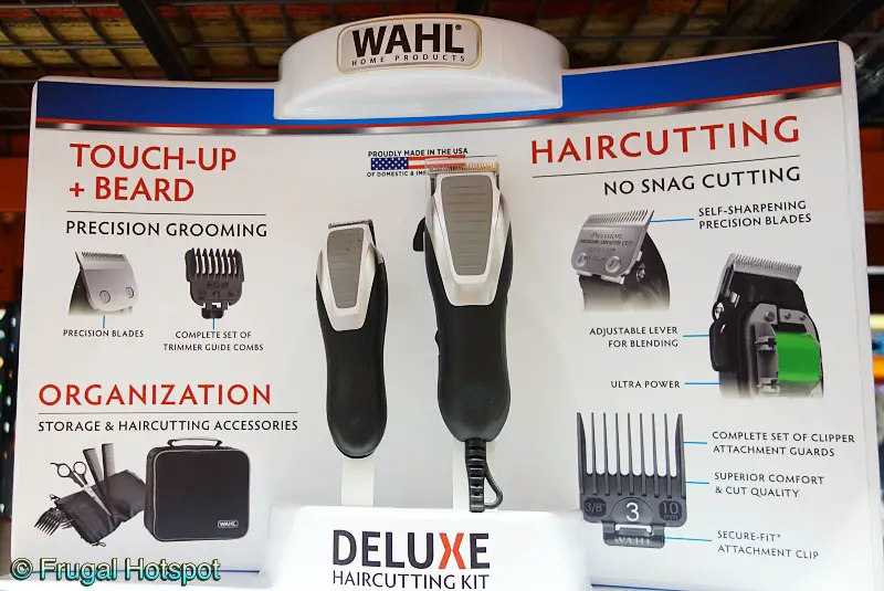 Wahl Deluxe Haircutting Kit with Hair Clipper and Full Size Trimmer | Costco Display
