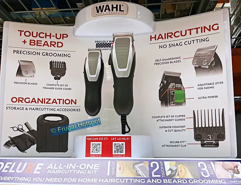 Wahl Deluxe Haircutting Kit with Hair Clipper and Trimmer | Costco Display | Item 3398697