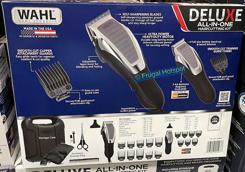 Wahl Deluxe Haircutting Kit with Hair Clipper and Trimmer | details | Costco 3398697