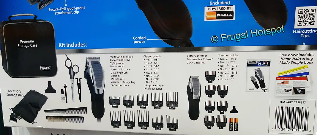 Wahl Deluxe Haircutting Kit with storage | Costco
