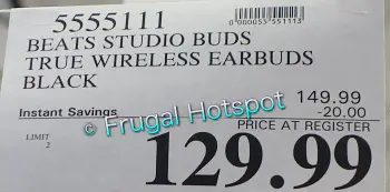 Beats Studio Buds True Wireless Noise Cancelling Earbuds | Costco Sale Price
