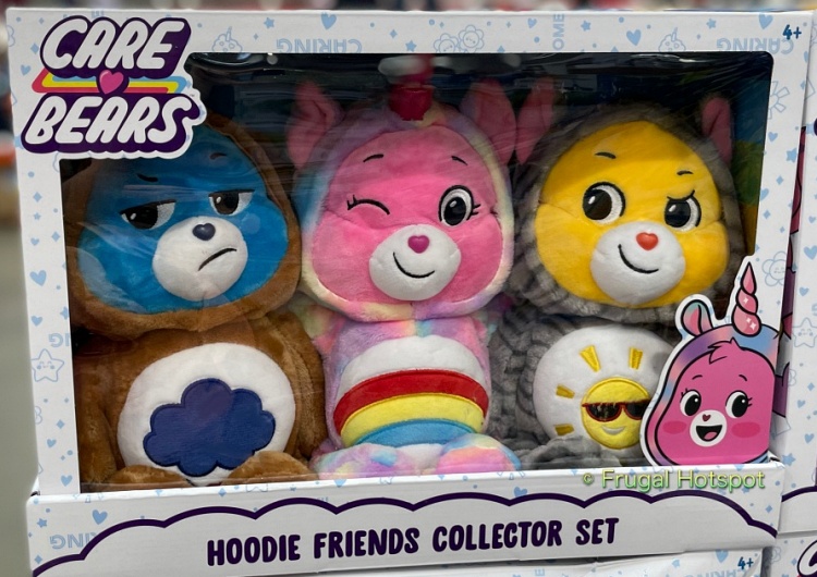 Care Bears Hoodie Friends Collector Set | Grumpy Cheer and Funshine Bear | Costco