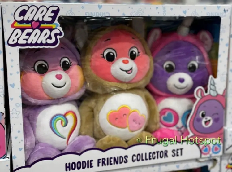 Care Bears Hoodie Friends Collector Set | Togetherness Love A Lot and Share Bear | Costco