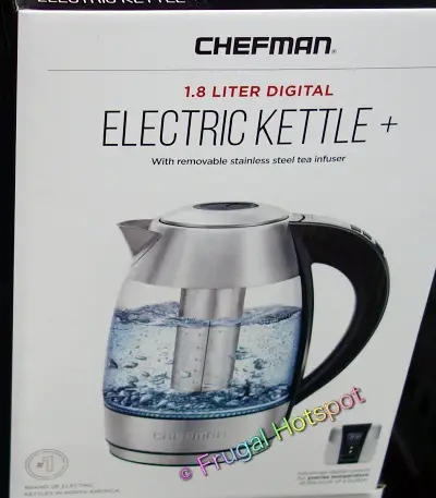 Chefman 1.8L Digital Glass Electric Kettle Plus | Costco