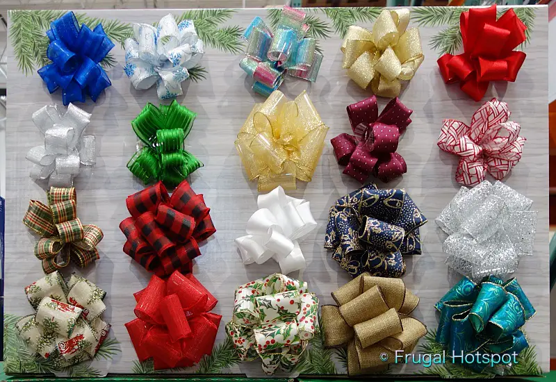 Costco Christmas Ribbon | Kirkland Signature Wire Edged Ribbon | Costco Display