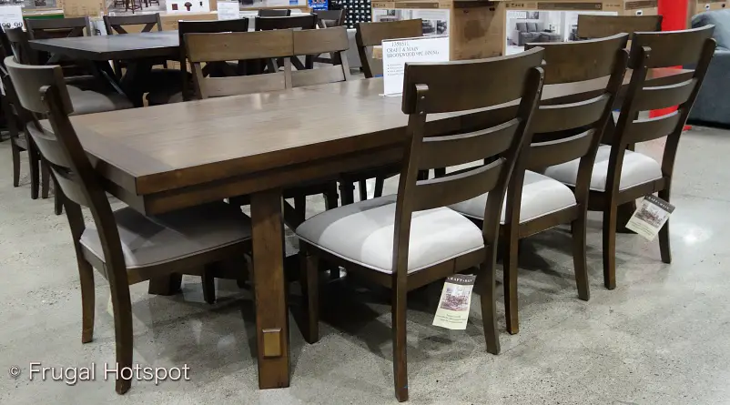 Craft and Main Brookwood 9-Piece Dining Set | Costco Display set