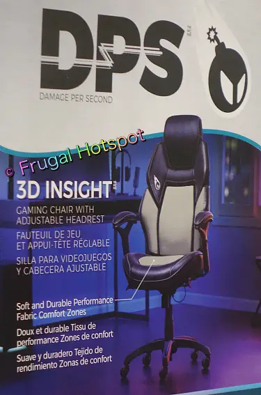 DPS 3D Insight Gaming Chair by True Innovations | gray and black | Costco