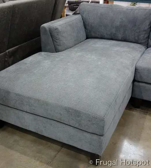 Ellery Fabric Sectional with Ottoman | left side facing chaise | Costco Display