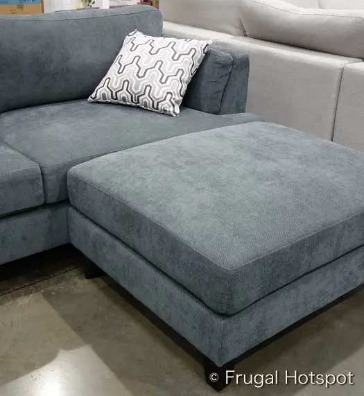 Ellery Fabric Sectional with Ottoman | loveseat and ottoman | Costco Display