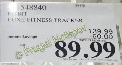 Fitbit Luxe Fitness Tracker | Costco Sale Price 2