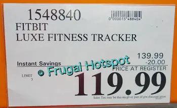 Fitbit Luxe Fitness + Wellness Tracker | Costco Sale Price