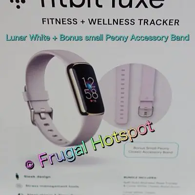 Fitbit Luxe Fitness + Wellness Tracker | Lunar White and Peony | Costco