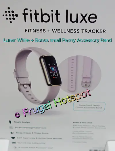 Fitbit Luxe Fitness + Wellness Tracker | Lunar White and Peony | Costco