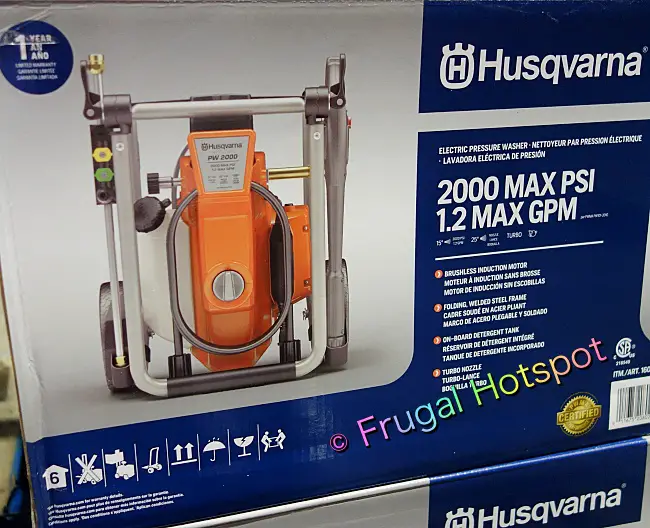 Husqvarna 2000 PSI Electric Pressure Washer | Costco