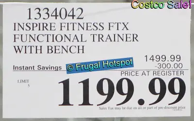 Inspire Fitness FTX Functional Trainer | Costco Sale Price