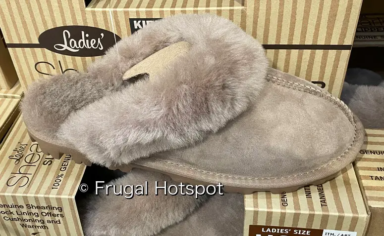 Kirkland Signature Ladies' Shearling Slipper | Costco Display