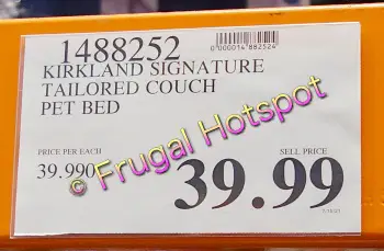 Kirkland Signature Tailored Dog Couch Bed | Costco Price