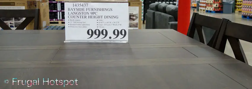 Langston 9-Piece Counter Height Dining Set by Bayside Furnishings | Costco Price