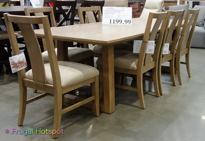 Lansing Hill 9-piece Dining Set by Urban Renovations | Costco Display