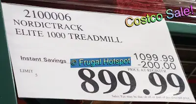 NordicTrack Elite 1000 Treadmill | Costco Sale Price