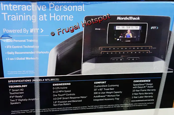 NordicTrack Elite 900 Treadmill description | Costco