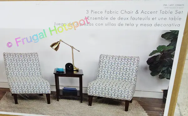 Northridge Home Gio Accent Chairs and Table Set | Costco