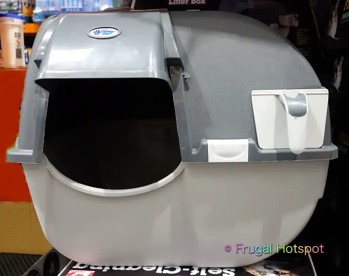 Omega Paw Roll'N Clean Self-Cleaning Litter Box | Costco Display front view