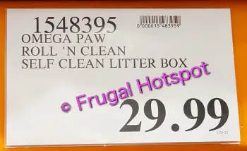 Omega Paw Roll'N Clean Self-Cleaning Litter Box | Costco Price