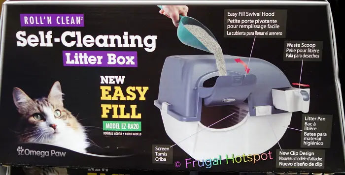 Omega Paw Roll'N Clean Self-Cleaning Litter Box | Costco