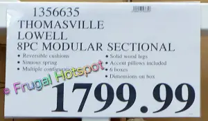 Thomasville Lowell 8-Piece Fabric Modular Sectional | Costco Price