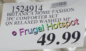 Thomasville Relaxed Wash Comforter Set | Queen | Costco Price