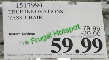 True Innovations Task Chair | Costco Sale Price