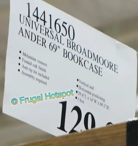 Universal Broadmoore Ander Bookcase | Costco Price
