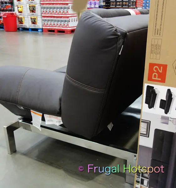 Verona Relax-A-Lounger Euro Lounger Sleeper Sofa | Costco display side view