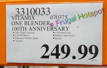 Vitamix ONE Blender (100th Anniversary) | Costco Price