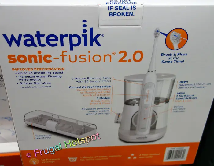 Waterpik Sonic-Fusion 2.0 Flossing Toothbrush details | Costco