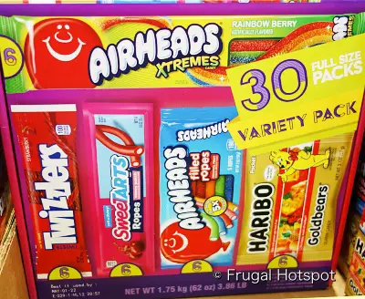 Airheads Xtremes | Twizzlers | Sweetarts Ropes | Airheads Filled Ropes | Haribo Goldbears | Costco