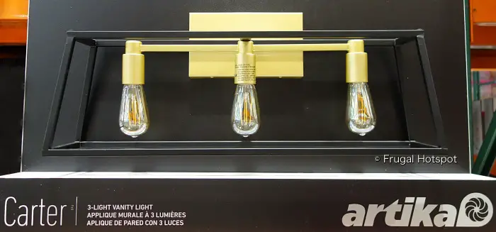 Artika Carter 3-Light Vanity Light | Costco Display | lights off