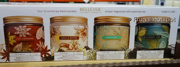 Bellevue Luxury Candles | Chai Cardamom | Vanilla Butter | Ocean Moss | Blackberry Sage | Costco