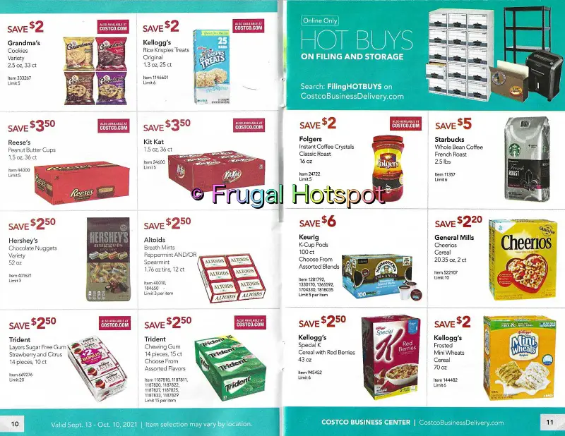 Costco Business Center Coupon Book SEPTEMBER : OCTOBER 2021 | Pages 10-11